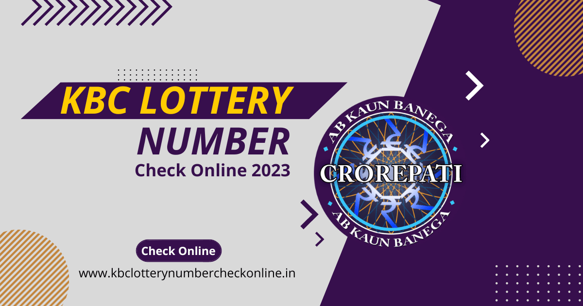 KBC Lottery Number Check Online 2023
